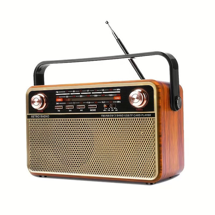 Radio portable AM/FM/SW avec USB, TF et AUX