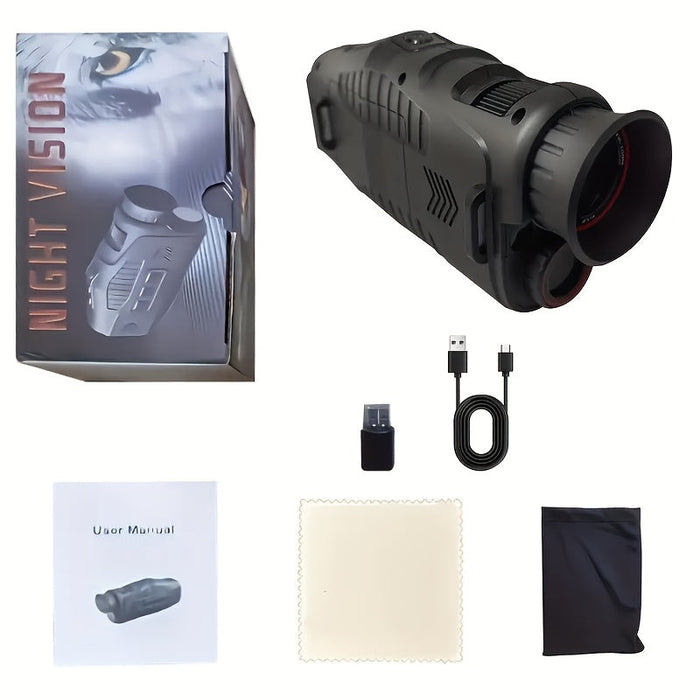 Monocular infrarrojo con zoom digital 10× y luz LED