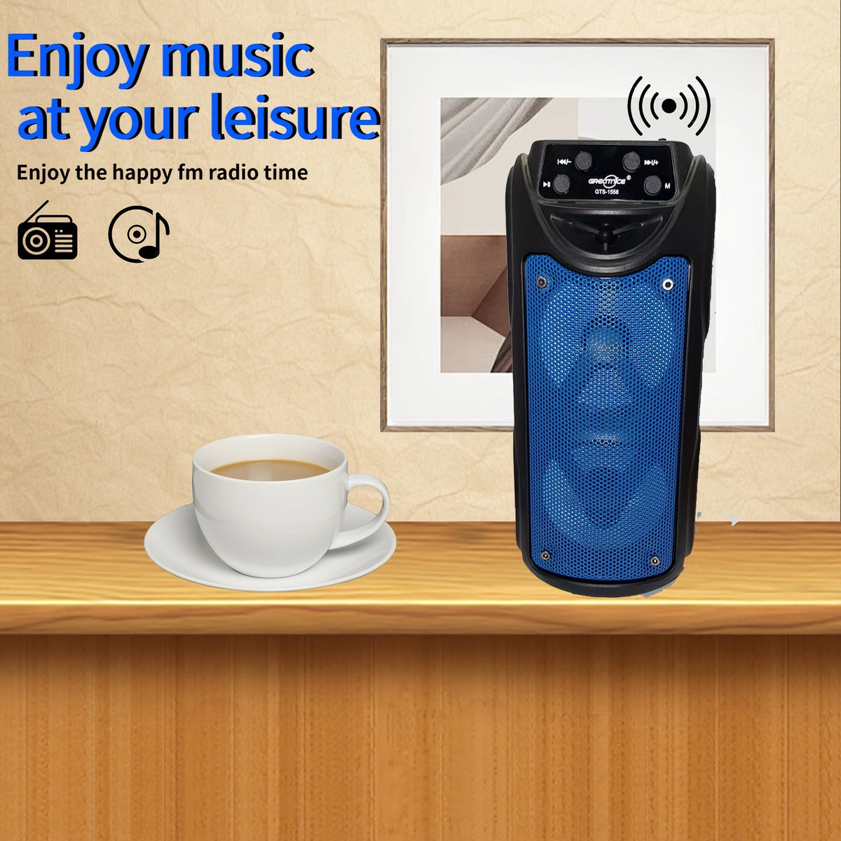 Portable Outdoor Wireless Speaker With Led Lights-3