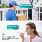 Sonnette connectée avec caméra Wi-Fi 1080p