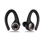 Matte black and rose gold AIR Active 2.0 sports earbuds