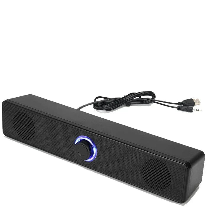 Barre de son pour PC avec connexion filaire