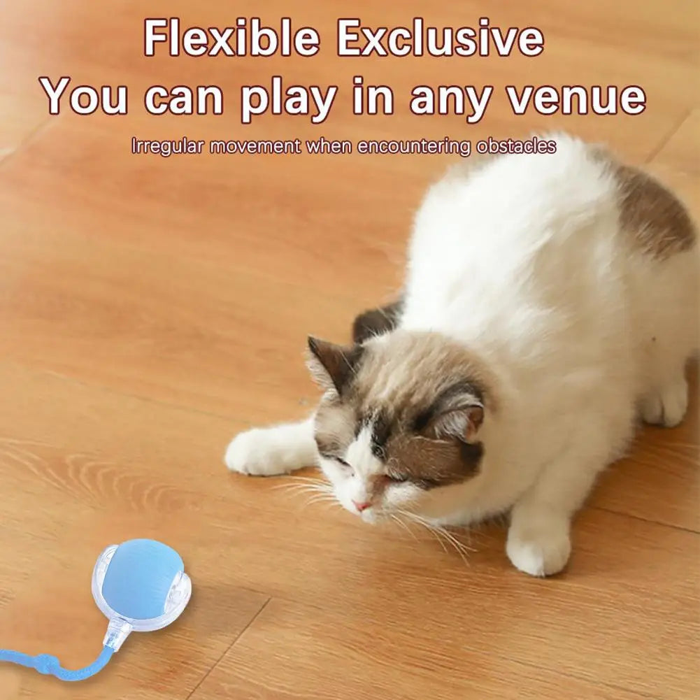 Rechargeable smart cat toy ball