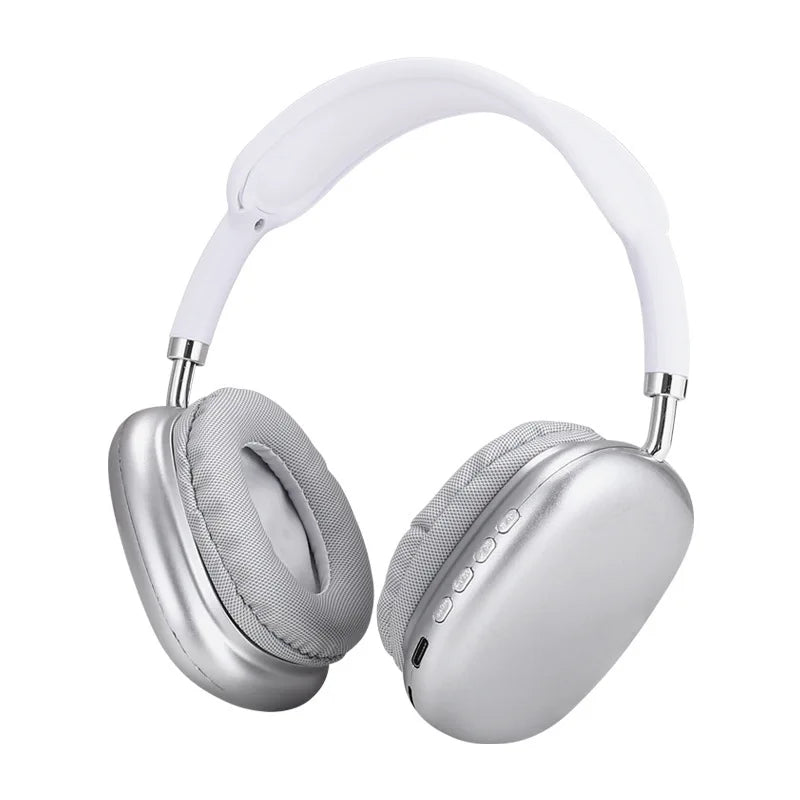 Langattomat Bluetooth-panta-kuulokkeet, valkoiset