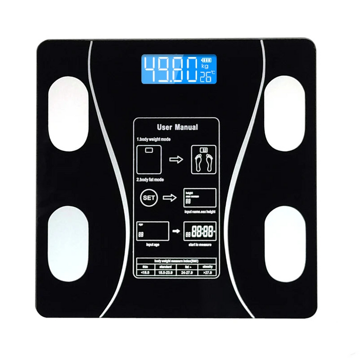 Balance impédancemètre connectée Bluetooth, noire