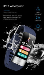 Blue smart fitness band