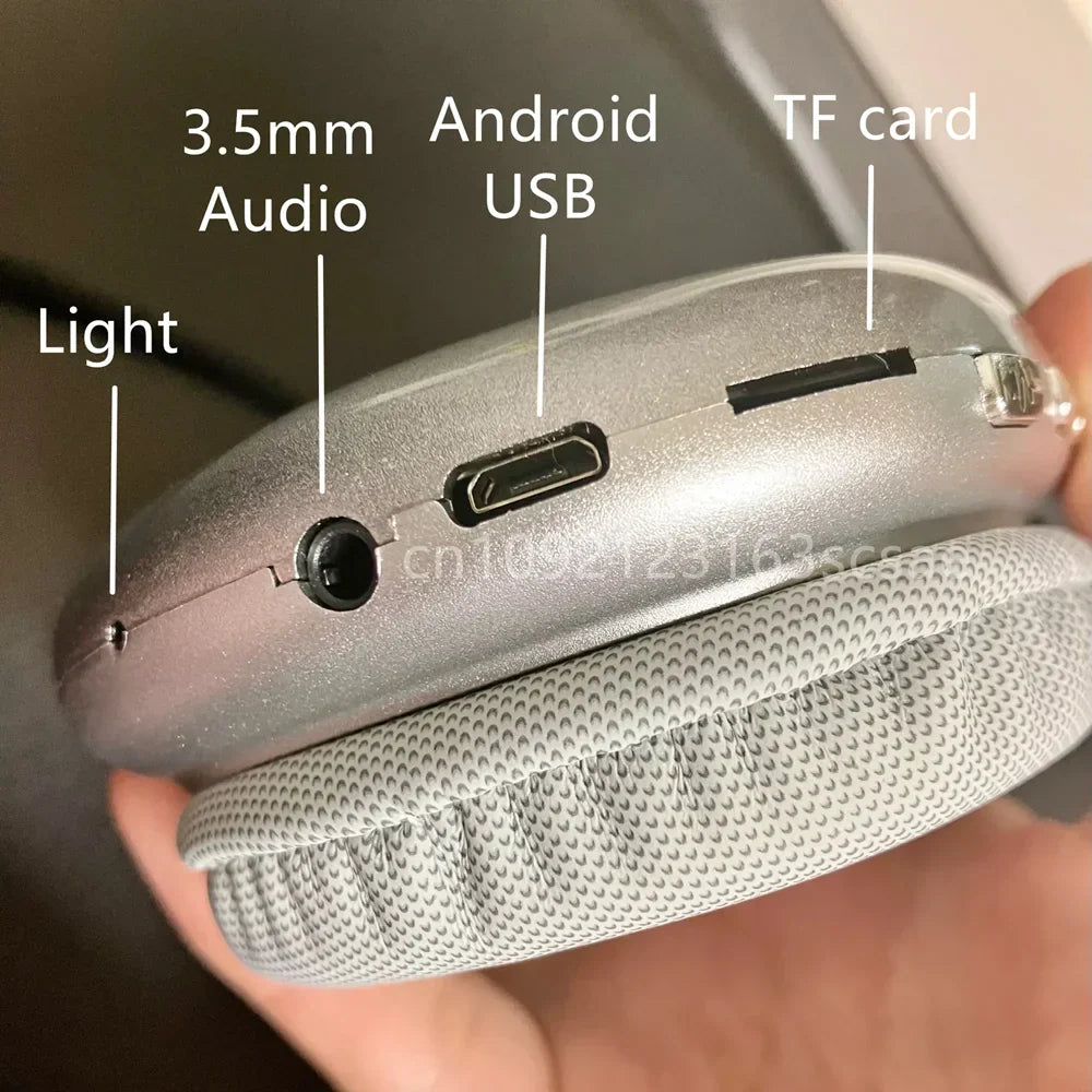 Langattomat Bluetooth-panta-kuulokkeet, valkoiset