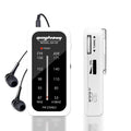 Radio portable multibande compacte, blanche