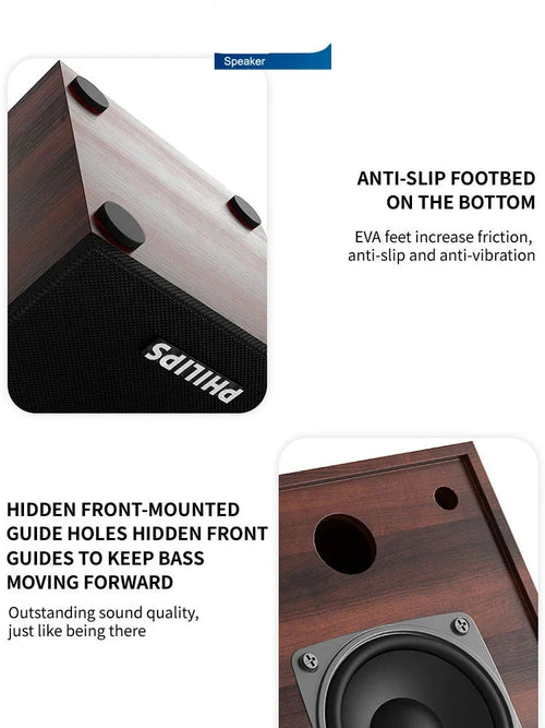 Puuviimeistelty Bluetooth-kaiutin, ruskea