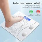 White smart Bluetooth body fat scale