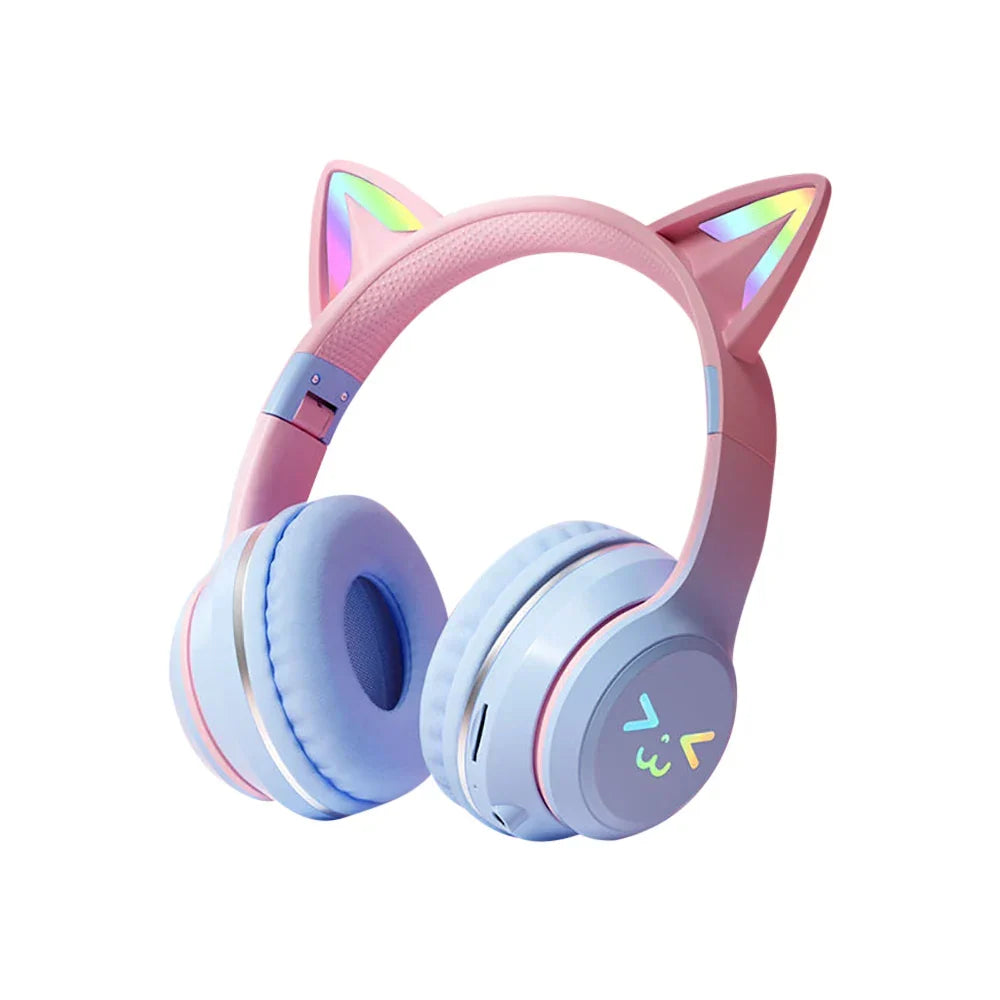 Bluetooth-kuulokkeet kissankorvilla, siniset