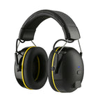 Yellow rechargeable noise-reducing earmuffs
