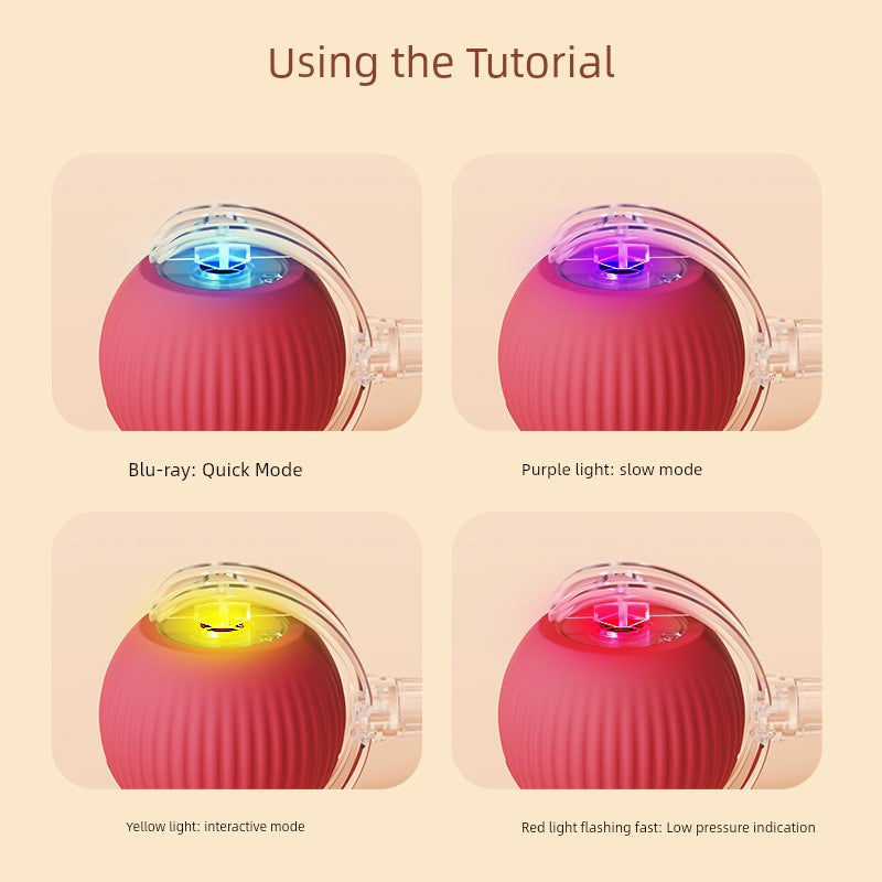 Smart interactive cat teaser ball