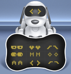 Chiot robot intelligent avec télécommande