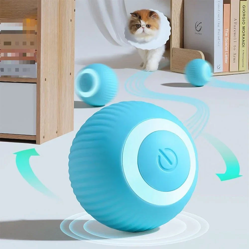 Smart interactive rolling ball for dogs and cats