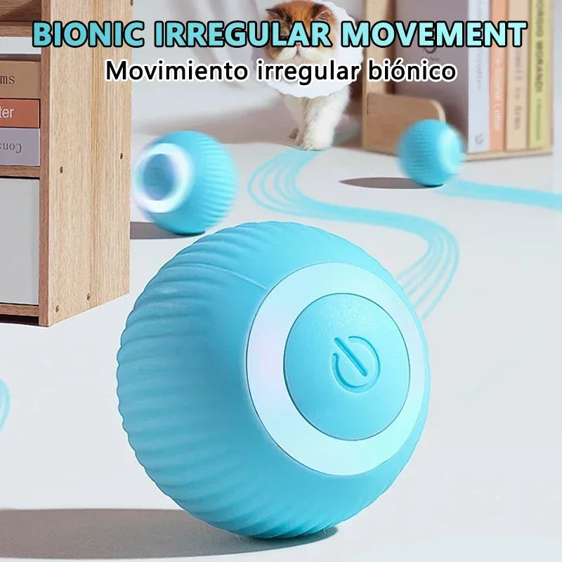Smart interactive rolling ball for dogs and cats