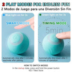 Smart interactive rolling ball for dogs and cats