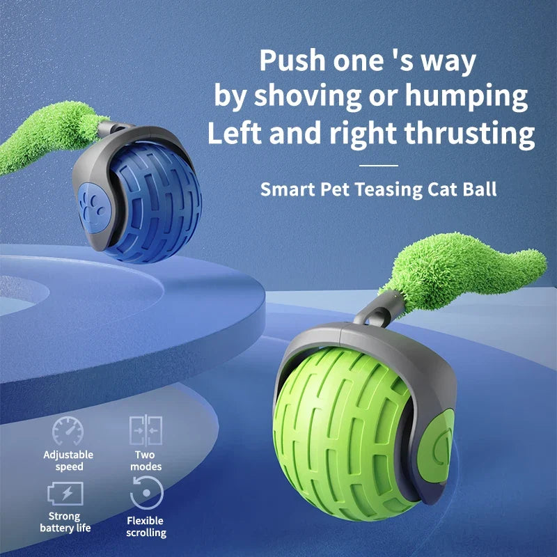 USB-rechargeable rolling toy ball