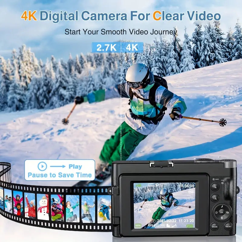 4K Digital Camera: Capture Every Detail in Stunning Clarity-3