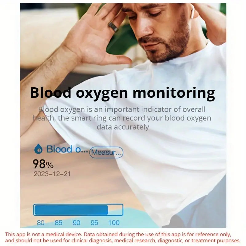 Bague d'activité connectée en acier inoxydable