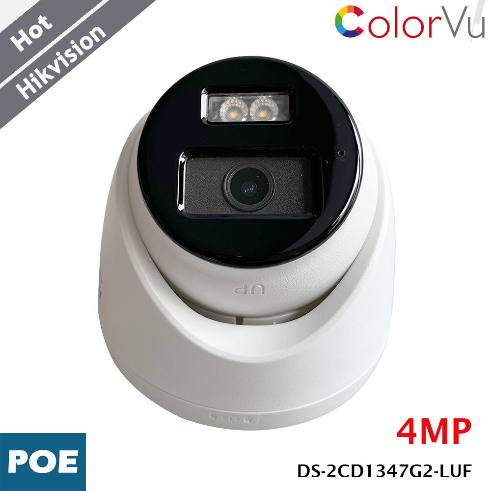 4 MP Hikvision ColorVu DS-2CD1347G2-LUF -kamera, MD 2.0 -tunnistus, PoE, H.265+