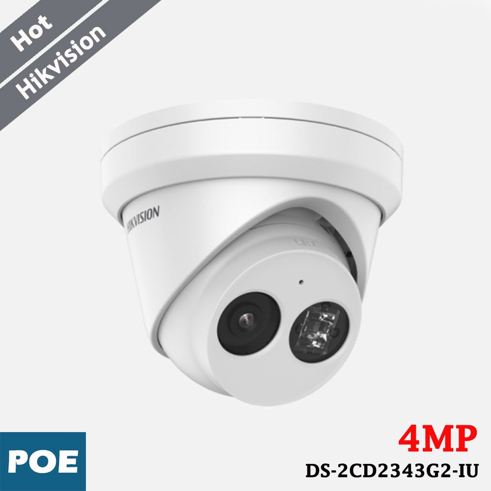 Hikvision AcuSense DS-2CD2343G2-IU 4 MP camera, 2.8 mm, 120 dB WDR and microphone