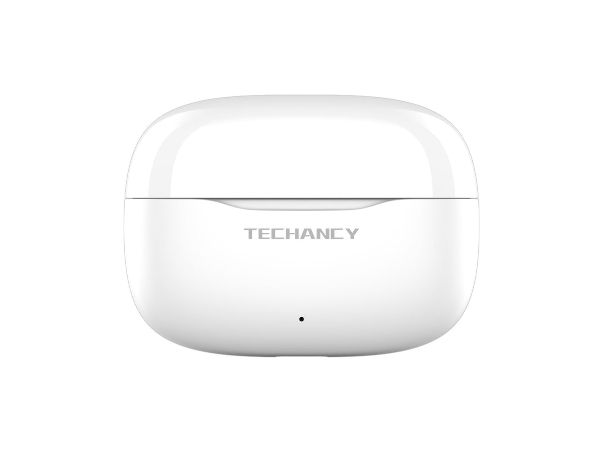 Techancy TWS KP2715 Bluetooth 5.4 -kuulokkeet HD-mikrofonilla, valkoiset