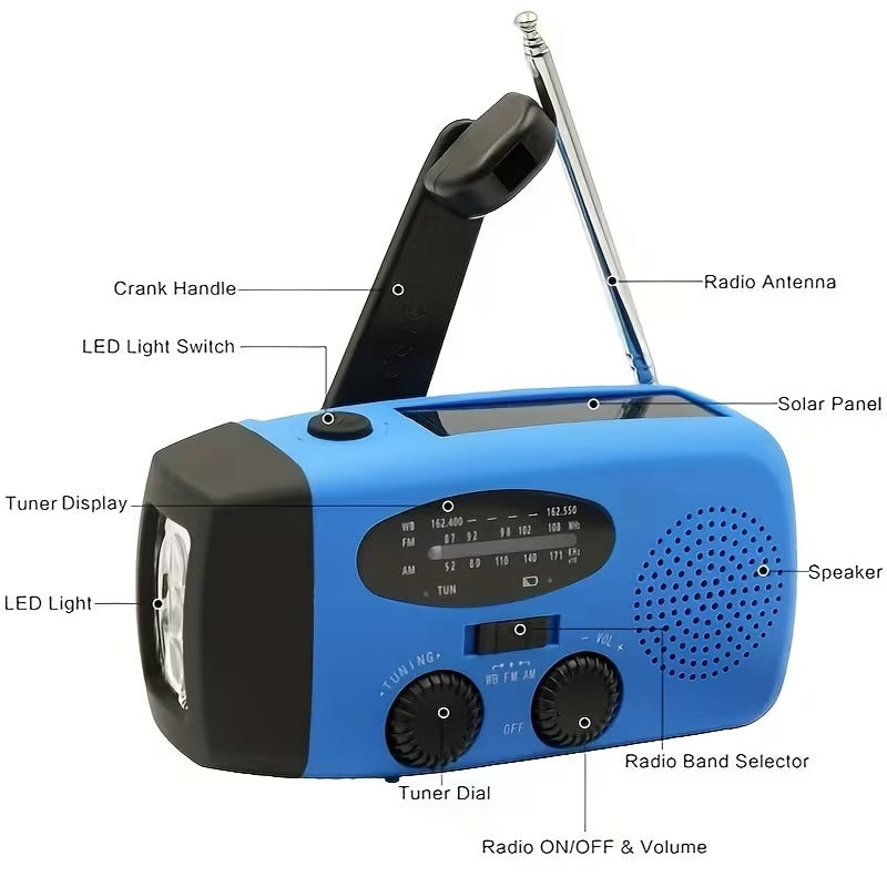 Emergency Flashlight Radio with Power Bank-4